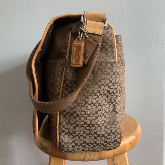 Vintage Coach Monogram Messenger/Diaper Bag F77004 - Picture 2 of 8